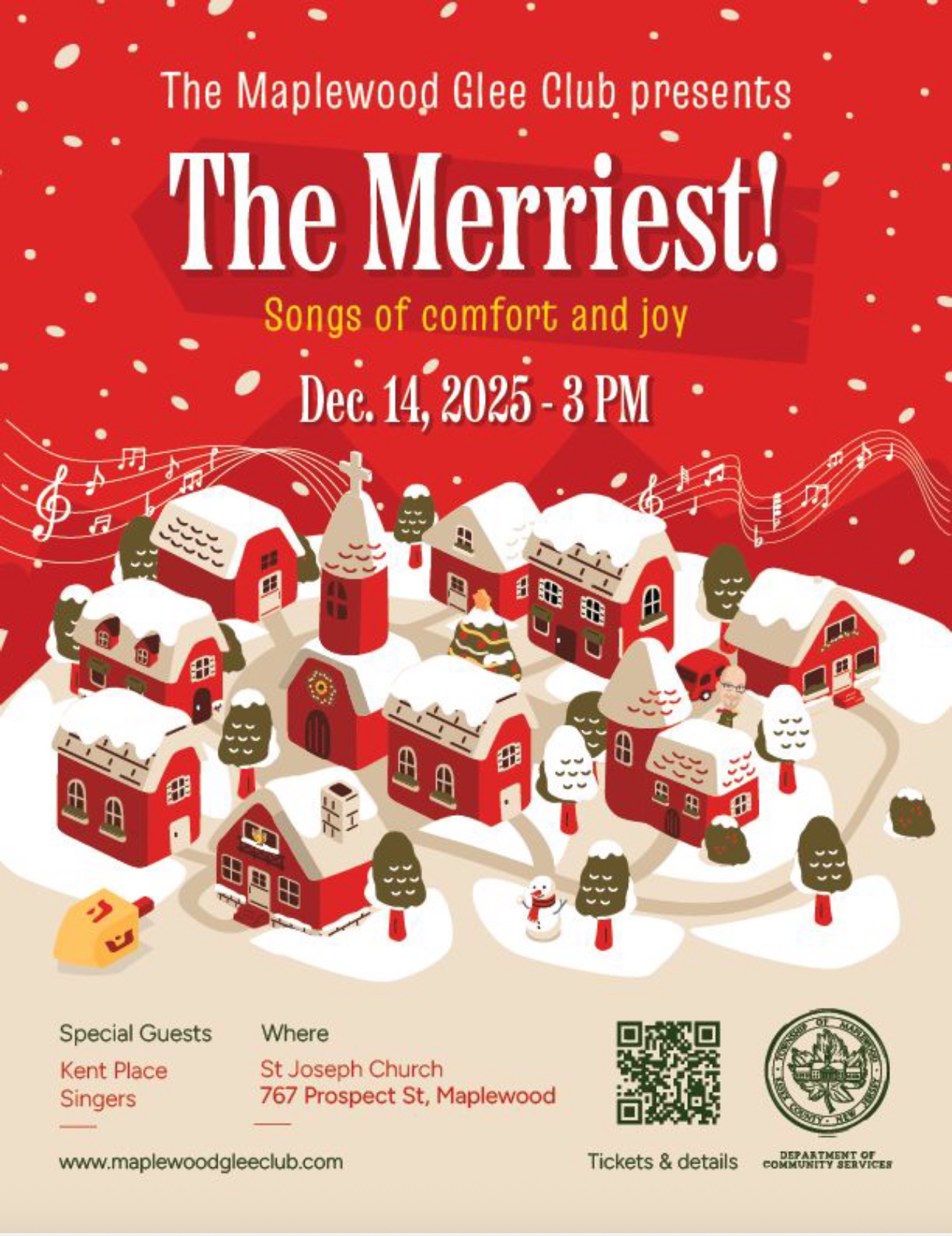 "The Merriest!" Holiday concert featuring the Kent Place Singers